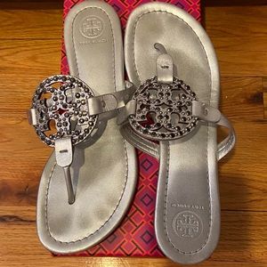 Tory Burch Metallic Miller Sandals